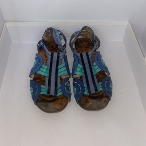 Roberto Cavalli blue sandals size 41